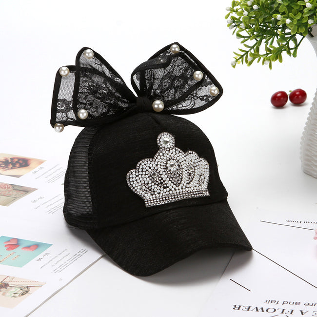 Children's Hats Korean Girl Summer Caps Breathable Mesh Visor Baseball Cap Beach Sunscreen Princess Hat Main Image