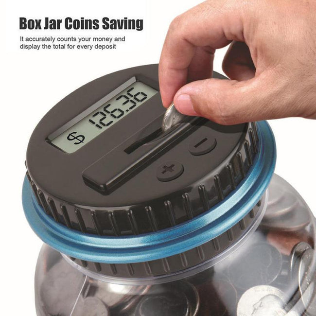 Electronic Digital Counting Coin Money Saving Box Main Image