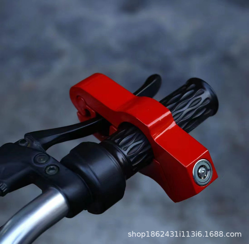Universal CNC Handle Lock for Motorcycles and E-Bikes