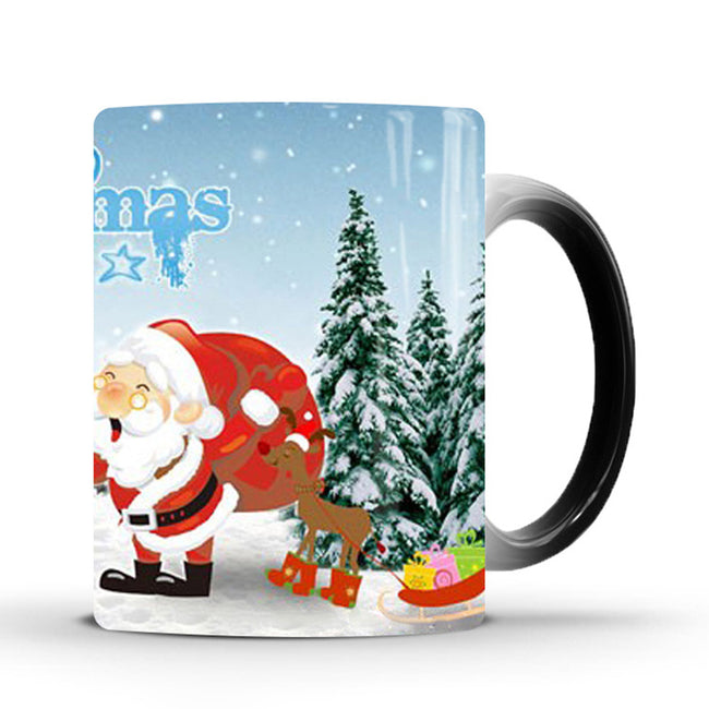Merry Christmas Magic Mug Temperature Color Changing Mugs Heat Sensitive Cup Coffee Tea Milk Mug Novelty Gifts for Kids Main Image