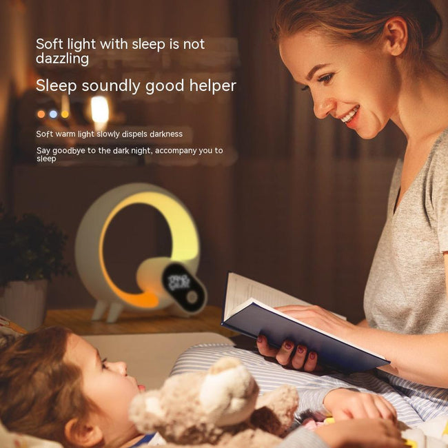 Creative Q Light Analog Sunrise Digital Display Alarm Clock Bluetooth Audio Intelligent Wake-up Q Colorful Atmosphere Light Main Image