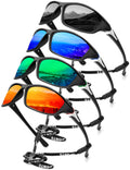 KALIYADI Polarized Sunglasses-Men Sports Sunglassses: Mens Sunglasses with UV Protection for Fishing Driving Cycling Running