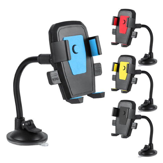 Windshield Hose Style Car Phone Holder Suction Cup Mount Center Console Phone Bracketwholesale Main Image