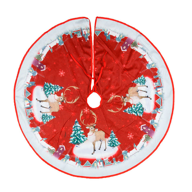 Christmas Printed Apron Tree Bottom Decoration Scene Arrangement Decoration Main Image