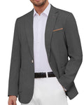 WULFUL Mens Casual Sport Coat Blazer Lightweight One Button Suit Jackets