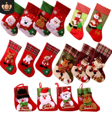 Christmas Decorations Santa Claus Socks Christmas Tree Pendant Christmas Socks Gift Bag Christmas Bag Main Image