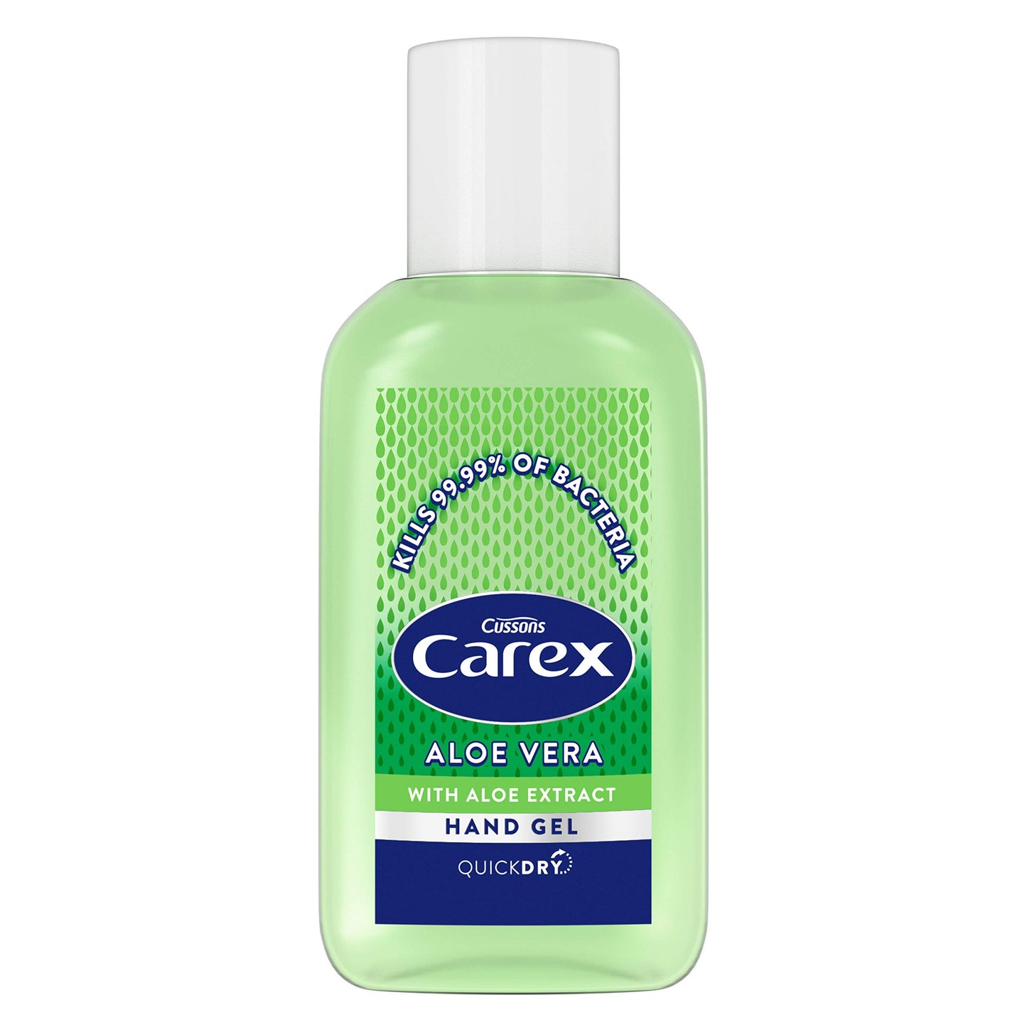Carex Aloe Vera Antibacterial Hand Sanitiser Gel, Anti Viral Action, 70 Percent Alcohol, Cleans, Cares and Protects, Bulk Buy, Pack of 12 x 50 ml