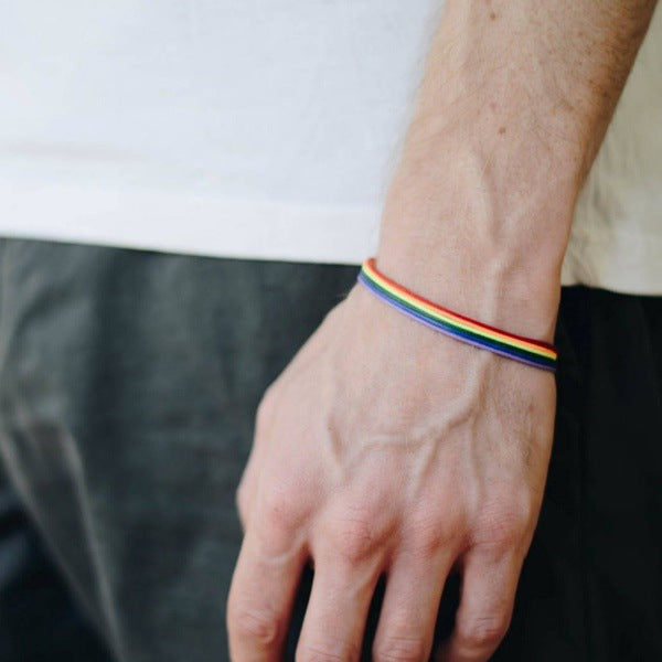 Pride bracelet Rainbow rope braided bracelet Main Image