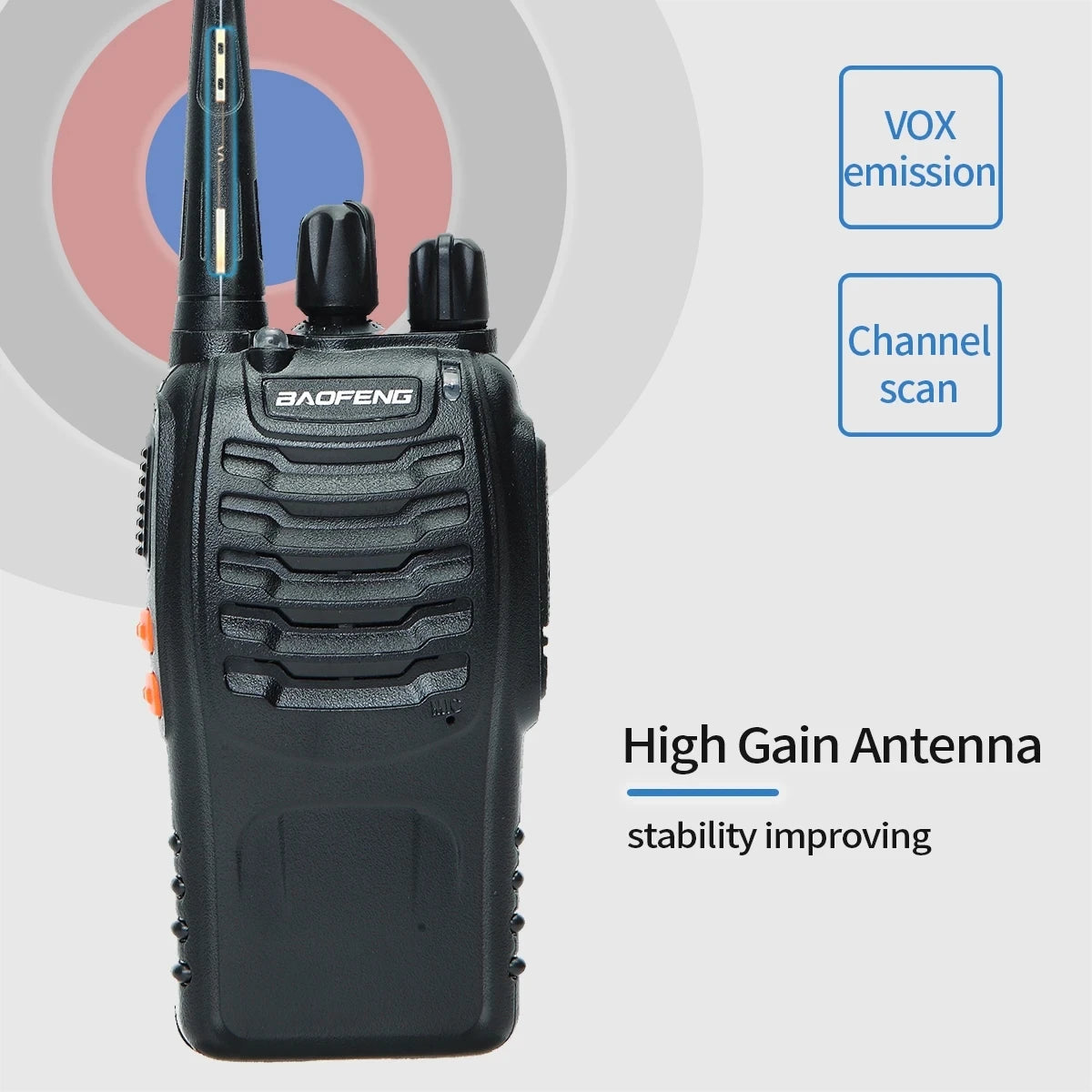 2/4PCS Baofeng BF-888S 12W Walkie Talkie Dual Band Portable Long Range Standby UHF 400-470MHz USB Ham Two Way Radio for Hunting