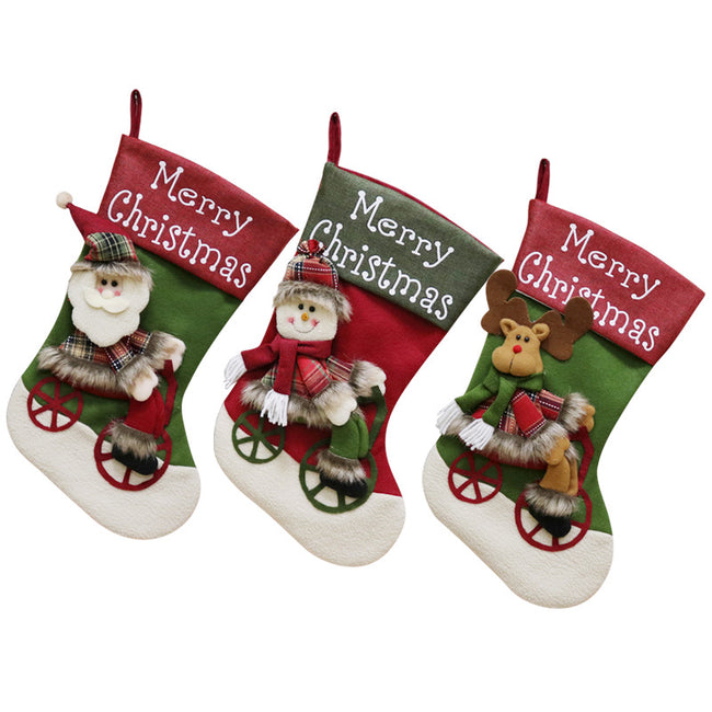 Christmas Stocking Ornaments Pendant Stocking Bag Candy Christmas Stocking Bag Main Image