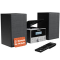 Bluetooth 5.2 Stereo System for Home | Powerful 20W CD Player with Speakers | FM Radio 30 Presets Wooden Construction Remote Included | USB AUX Plays MP3 CDs CD-Rs | Oakcastle HIFI150