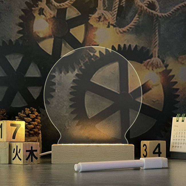 Creative Note Board Creative Led Night Light USB Message Board Holiday Light With Pen Gift For Children Girlfriend Decoration Night Lamp Main Image